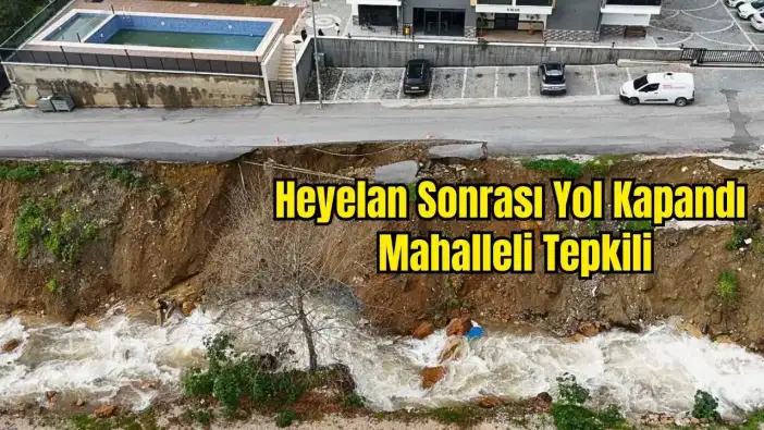 Alanya’da Dere Kenarındaki Yol Çöktü: 46 Daireli Lüks Sitede Korku