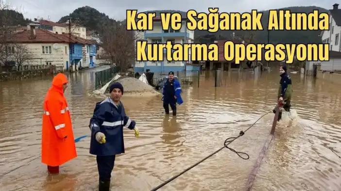 Antalya Kırsalında Ulaşım Hattı Durdu, Ekipler Seferber Oldu