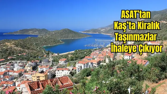 ASAT Kaş'ta Villalara Komşu 9 Taşınmazı İhaleye Çıkarıyor