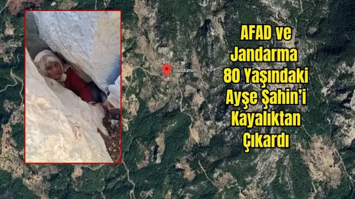 Serik’te Endişeli Bekleyişte Mutlu Son: Yarığa Düşen Ayşe Nine Kurtarıldı