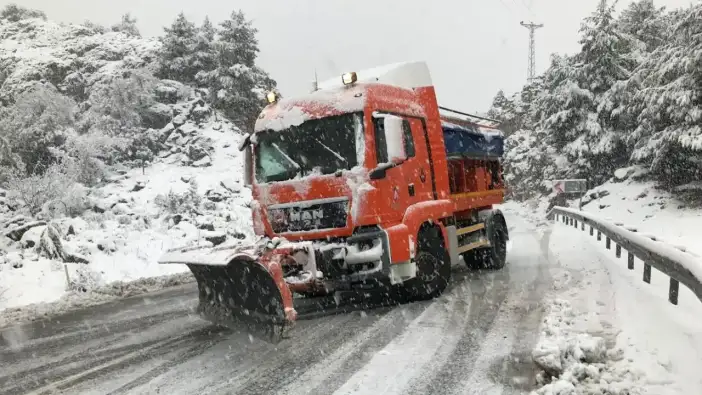 Alacabel’de Kar Kalınlığı 10 Santimetreye Ulaştı