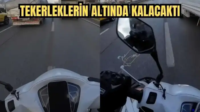 Antalya'da Motokurye Ölümle Burun Buruna Geldi! Kamyonetten Sarkan İp Can Alıyordu