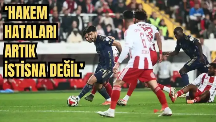 Fenerbahçe'den Antalyaspor Maçı Sonrası TFF ve MHK'ya Çağrı!