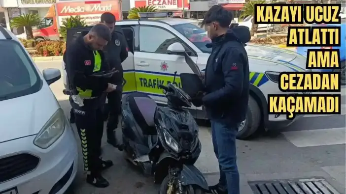 Manavgat’ta Devrilen Motosiklet Sürücüsüne 48 Bin TL Ceza!