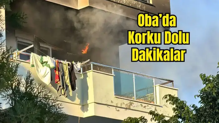 Alanya'da Yangın Mahalleyi Sokağa Döktü