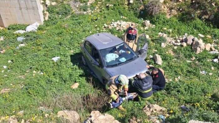 Hatay'da Dehşet Anları: Uçurumdan Yuvarlanan Sürücü Ölümden Döndü!