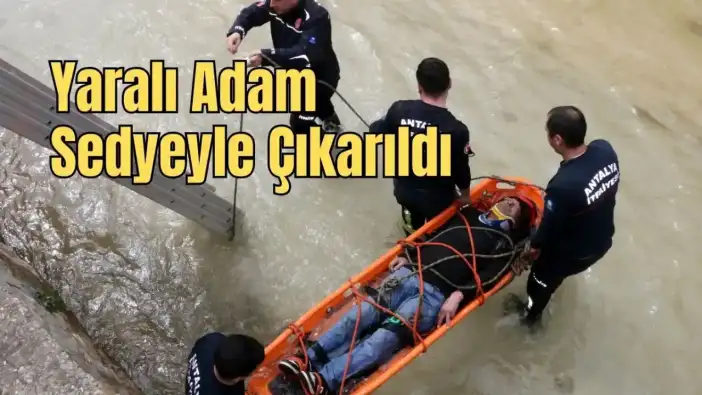 Alanya’da Oba Çayı’na Düşen Vatandaş Kurtarıldı