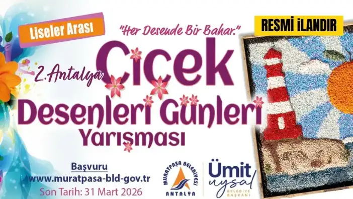 Muratpaşa Belediyesi Antalya Çiçek Desenleri Günleri