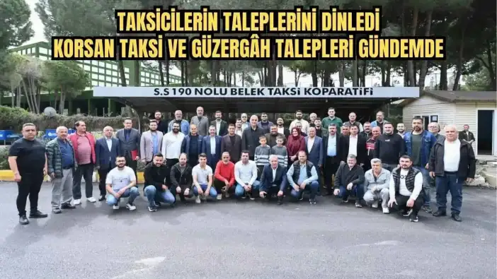 Antalyalı Bakan Ersoy Ramazan Bayramı'nda Belek'te Taksici Esnafıyla Buluştu