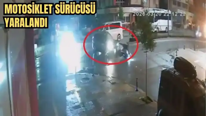 Manavgat’ta Feci Kaza Anbean Kaydedildi Motosiklet Sürücüsü Yaralandı