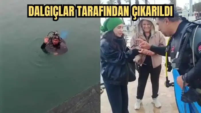 Side'de Evlilik Yüzüğünü Denize Düşürdü! Dalgıçlar Tarafından Çıkarıldı