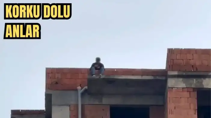 Antalya'da Eşi Telefonları Açmayınca Sinirlenip Çatıya Çıktı