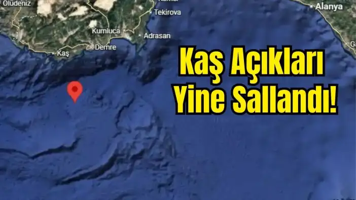 Kaş Açıkları Hareketlendi: Akdeniz’de 3.7 Büyüklüğünde Deprem