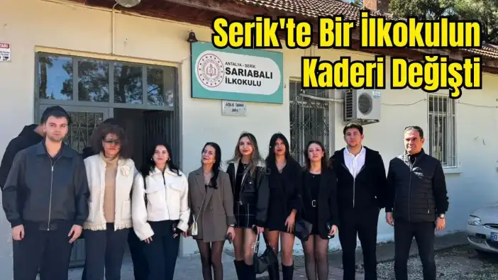 Akdeniz Üniversitesi Öğrencileri Serik'teki Köy Okulunu Yeniledi