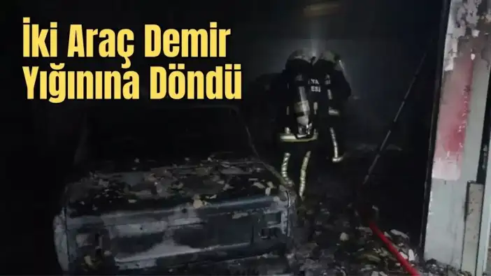 Antalya Sanayi Sitesinde Çıkan Yangın, Atölye ve Araçları Küle Çevirdi