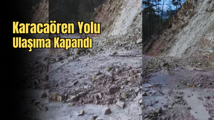 Kumluca’da Heyelan Engeli: Araçlar Yolda Kaldı