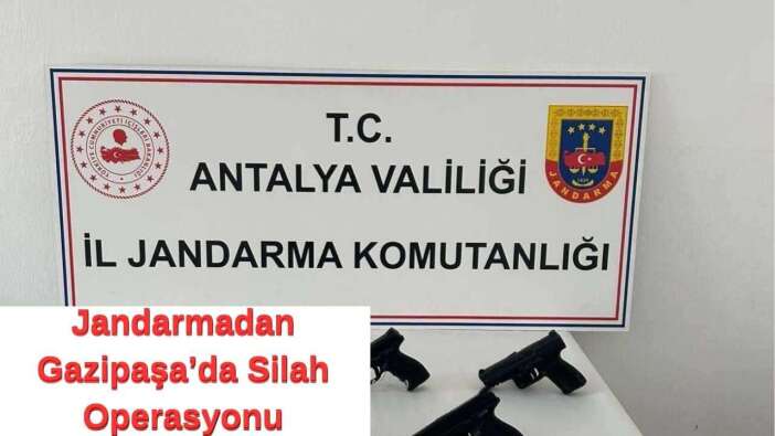 Gazipaşa'da Yol Kontrolünde Yakalandılar: 5 Tabanca Ele Geçirildi