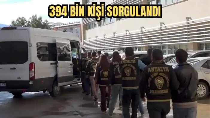 Antalya’da Asayiş Uygulamalarında Son 2 Haftada 384 Şüpheli Tutuklandı