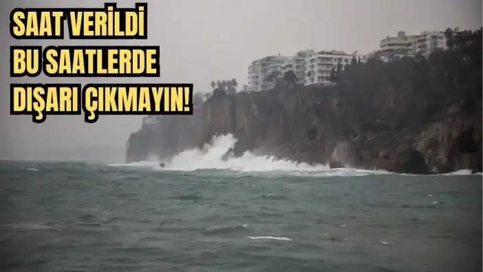 Meteoroloji'den Antalya için Kritik Uyarı! Fırtına ve Kuvvetli Yağış Geliyor