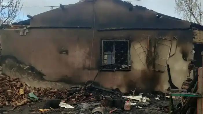 Burdur’da Yanan Ev Tamamen Kül Oldu