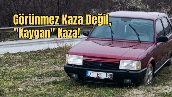 Burdur’da Yağmur Kazaya Neden Oldu: Otomobil Refüje Çıktı!