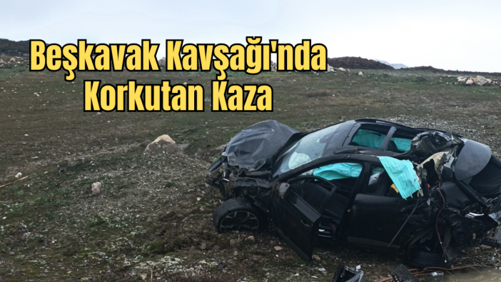 Burdur’da Yağış Kazayı Getirdi: Şarampole Devrilen Otomobilde 3 Yaralı
