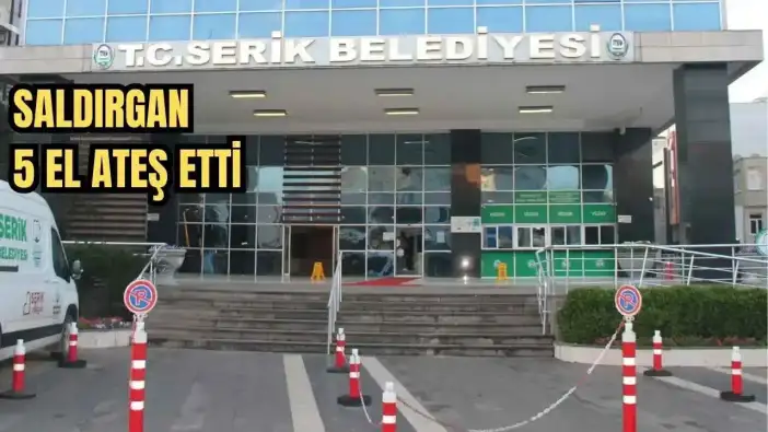 Serik Belediyesi’ne Pompalı Tüfekle Saldırı! Şüpheli Kaçarken Yakalandı