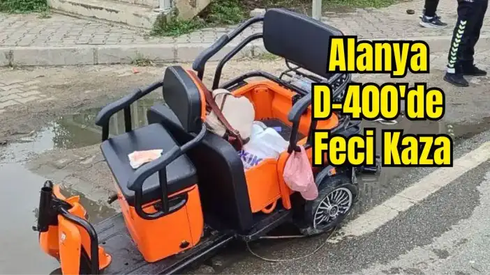 Alanya'da Motosiklete Vinç Çarptı: Rus Sürücü Kurtarılamadı