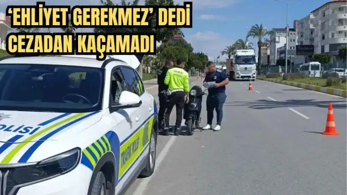 Manavgat’ta Trafik Denetiminde Elektrikli Bisiklete Rekor Ceza!