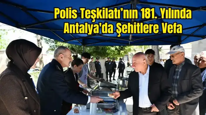 Antalya Şehitlerini Unutmadı: Mevlid Okutuldu, Müdür Zaimoğlu Lokma Dağıttı