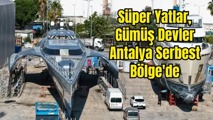Dünyada Sadece 2 Tane Var: 33 Milyon Dolarlık Trimaranlar Antalya'da Bakıma Girdi
