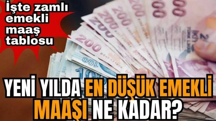 Yeni yılda en düşük emekli maaşı ne kadar? İşte zamlı emekli maaş tablosu