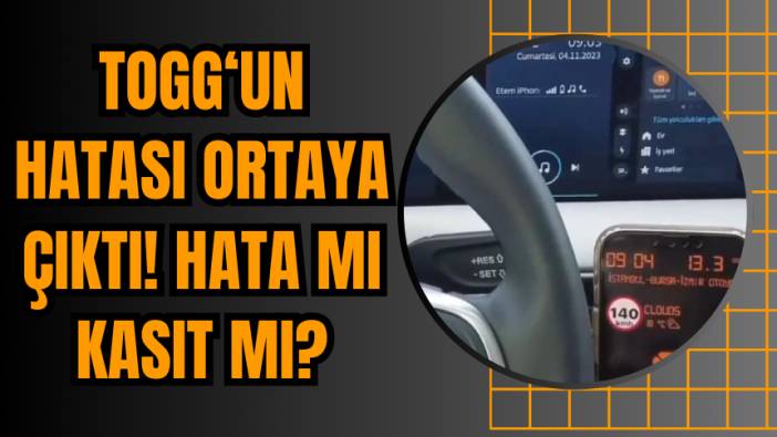 TOGG'un Hatası Ortaya Çıktı! Hata Mı Kasıt Mı?