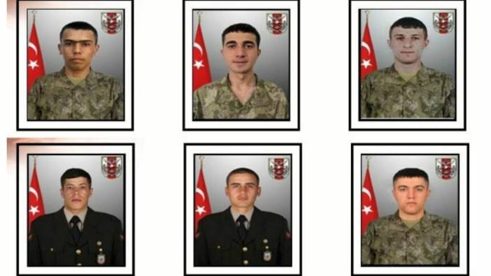 Pençe-Kilit Harekâtı bölgesinde şehit olan 6 askerin kimliği belli oldu
