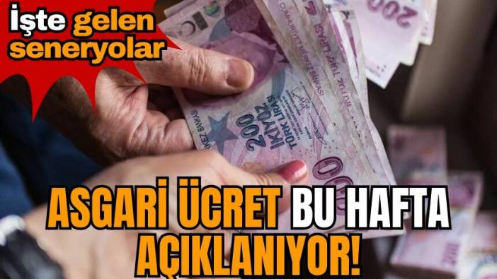 Asgari ücret bu hafta açıklanıyor! İşte gelen seneryolar