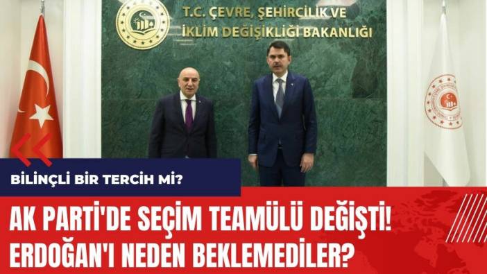 AK Parti'de seçim teamülü değişti! Erdoğan'ı neden beklemediler?