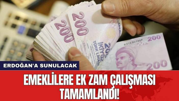 Emeklilere ek zam çalışması tamamlandı! Erdoğan'a sunulacak
