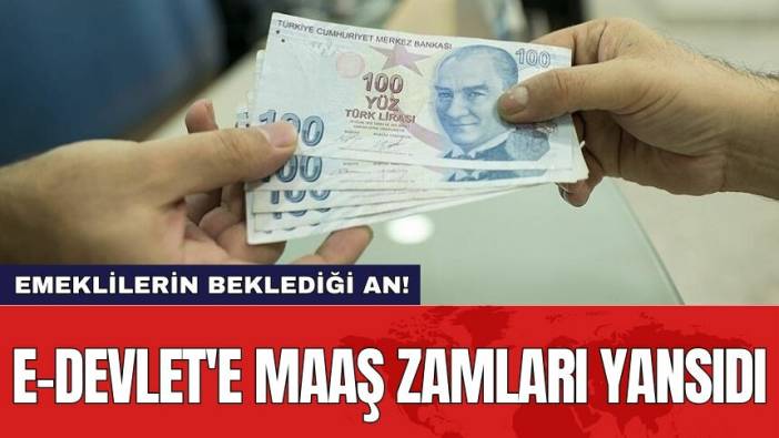Milyonlarca emeklinin beklediği an geldi! e-Devlet'e maaş zamları yansıdı