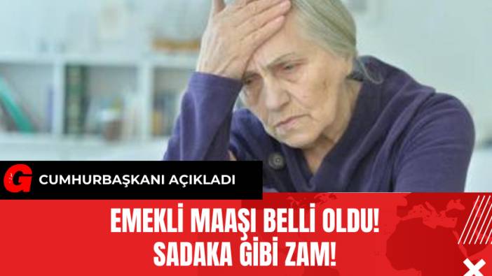 Emekli Maaşı Belli Oldu! Sadaka Gibi Zam!