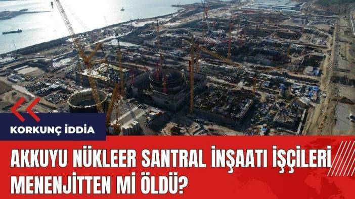 Akkuyu Nükleer Santral inşaatı işçileri menenjitten mi öldü?