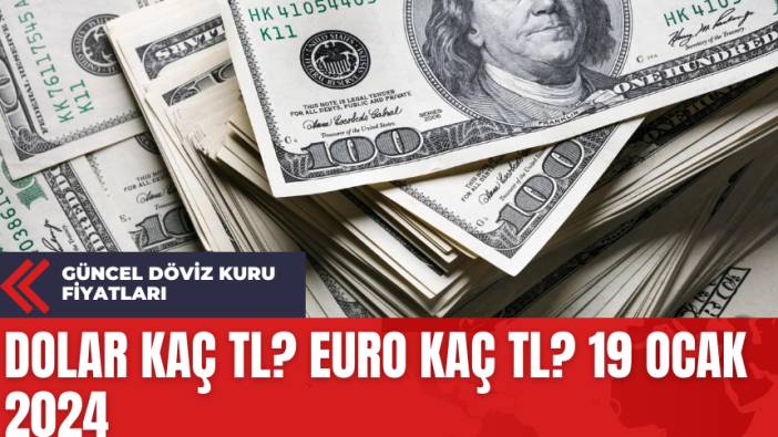 Dolar Kaç TL? Euro Kaç TL? 19 Ocak 2024