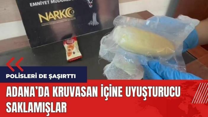 Adana'da kruvasan içine uy*şturucu saklamışlar