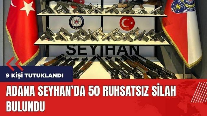 Adana Seyhan'da 50 ruhsatsız silah bulundu