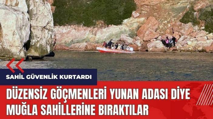 Düzensiz göçmenleri Yunan adası diye Muğla sahillerine bıraktılar