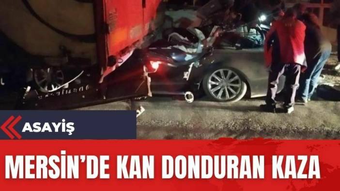 Mersin'de kan donduran kaza