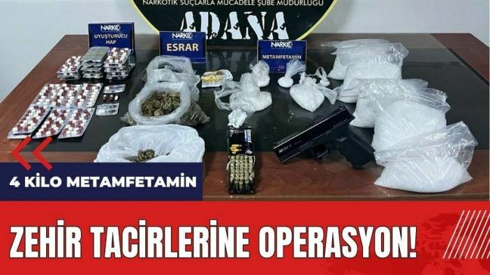 Adana'da zehir tacirlerine operasyon!