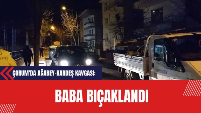 Çorum'da Ağabey-Kardeş Kavgası: Baba Bıçaklandı ve Yaralandı