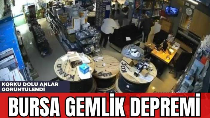 Bursa Gemlik Depremi: Korku Dolu Anlar Görüntülendi