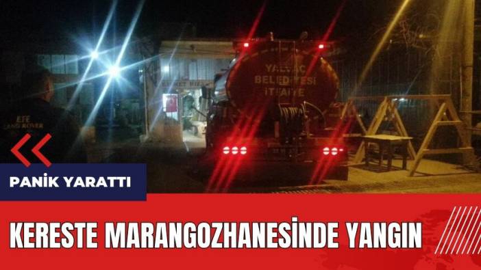 Isparta'da kereste marangozhanesinde yangın