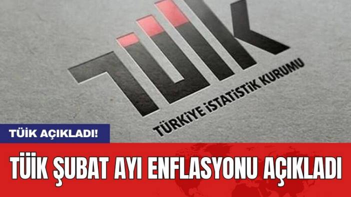 TÜİK Şubat ayı enflasyonu açıkladı